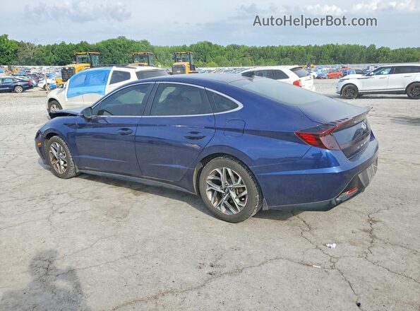 5NPEL4JAXNH143253 2022 HYUNDAI SONATA Blue Trasero izquierdo