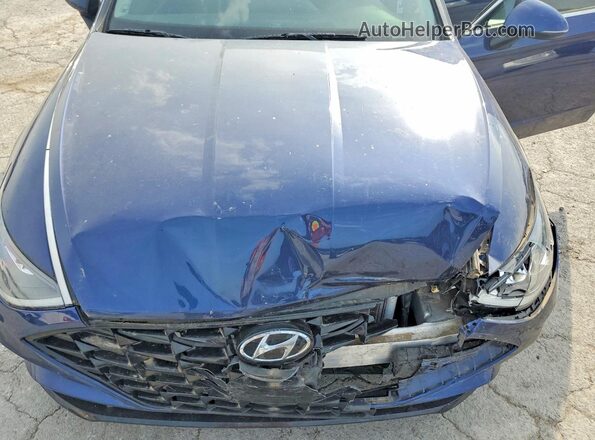 5NPEL4JAXNH143253 2022 HYUNDAI SONATA Blue Vista interior trasera