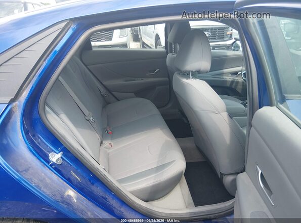 5NPLL4AG0MH046573 2021 HYUNDAI ELANTRA Blue VIN კოდის სტიკერის ხედი