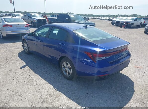 5NPLL4AG0MH048971 2021 HYUNDAI ELANTRA Синий Задняя левая четверть