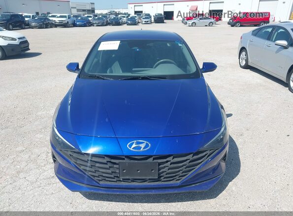 5NPLL4AG0MH048971 2021 HYUNDAI ELANTRA Синий Вид задней части салона