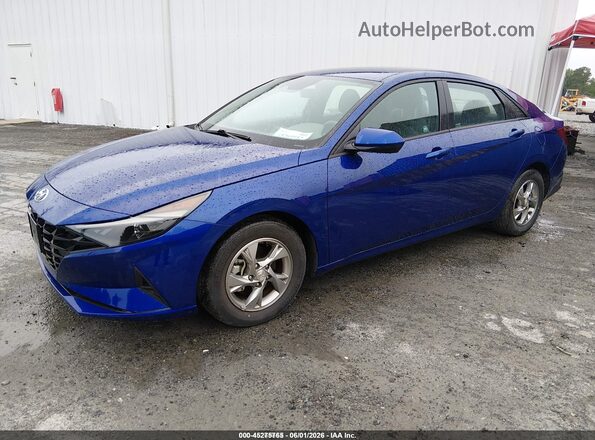 5NPLL4AG1MH047327 2021 HYUNDAI ELANTRA Blue Przód lewy