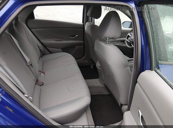 5NPLL4AG1MH047327 2021 HYUNDAI ELANTRA Blue Widok naklejki z numerem VIN