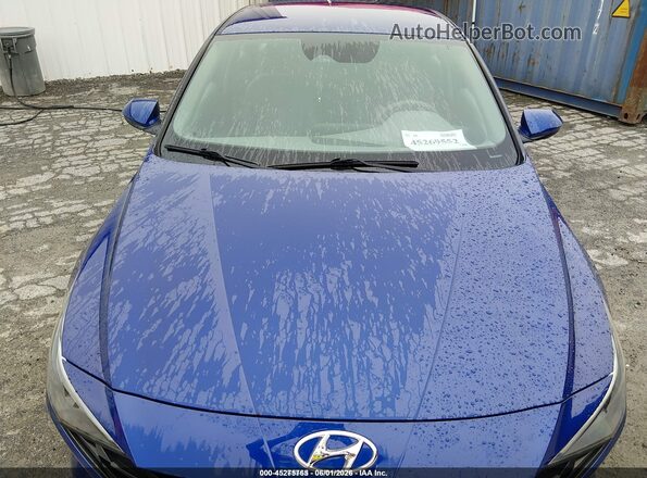 5NPLL4AG1MH047327 2021 HYUNDAI ELANTRA Blue Widok z przodu
