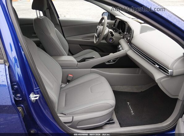 5NPLL4AG1MH047327 2021 HYUNDAI ELANTRA Blue Widok wnętrza z przodu