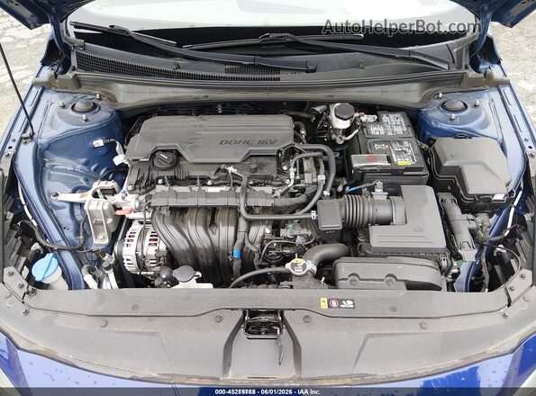 5NPLL4AG1MH047327 2021 HYUNDAI ELANTRA Blue Widok z tyłu