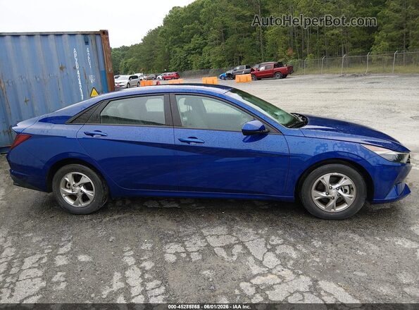 5NPLL4AG1MH047327 2021 HYUNDAI ELANTRA Blue Widok wnętrza z tyłu