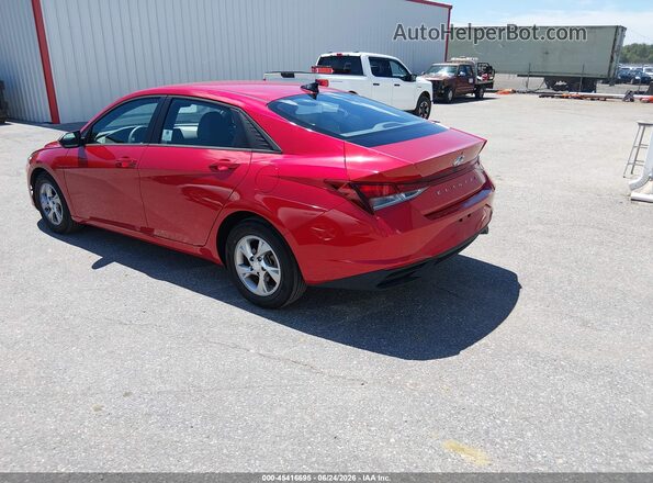 5NPLL4AG1MH047859 2021 HYUNDAI ELANTRA Red Tył lewy