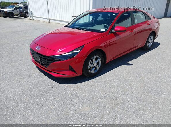 5NPLL4AG1MH047859 2021 HYUNDAI ELANTRA Red Przód lewy