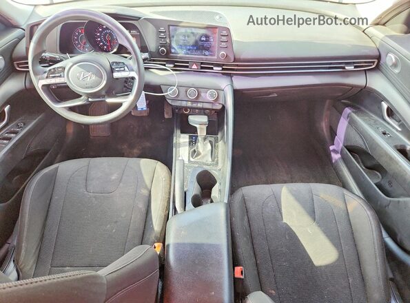 5NPLL4AG1MH048493 2021 HYUNDAI ELANTRA Silver Առջևի վահանակի տեսք