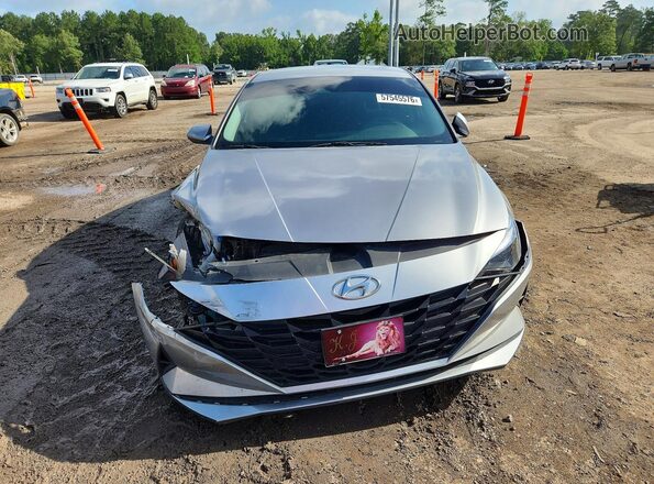 5NPLL4AG1MH048493 2021 HYUNDAI ELANTRA Silver Դիմացի տեսք