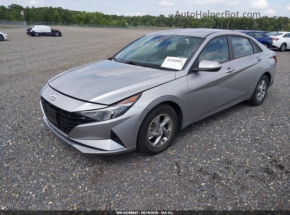 5NPLL4AG1MH049188 2021 HYUNDAI ELANTRA Silver წინა მარცხენა ხედი სამი მეოთხედიდან