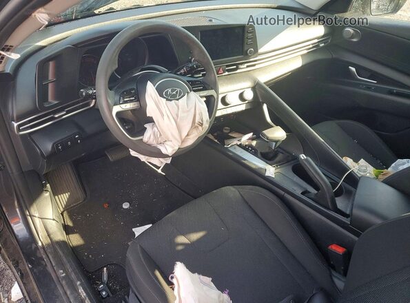 5NPLL4AG2MH020489 2021 HYUNDAI ELANTRA Gray Widok deski rozdzielczej