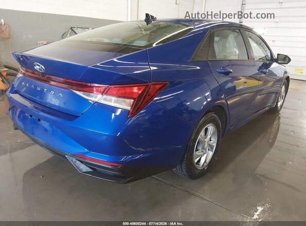 5NPLL4AG2MH046560 2021 HYUNDAI ELANTRA Blue უკანა მარჯვენა