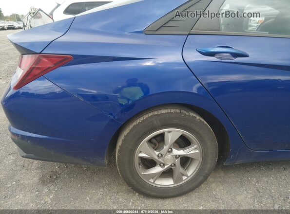 5NPLL4AG2MH046560 2021 HYUNDAI ELANTRA Blue უკანა სალონის ხედი