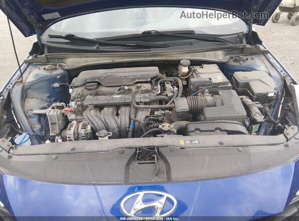 5NPLL4AG2MH046560 2021 HYUNDAI ELANTRA Blue უკანა ხედი