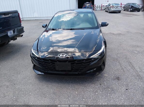 5NPLL4AG2MH050091 2021 HYUNDAI ELANTRA Black Widok zestawu wskaźników