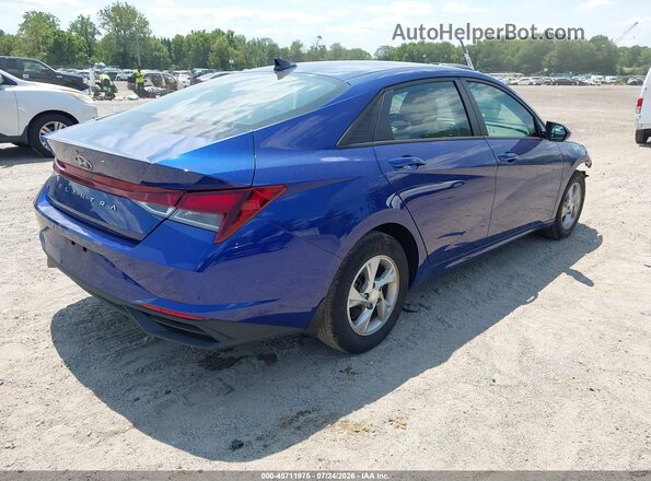 5NPLL4AG2NH084369 2022 HYUNDAI ELANTRA Синий Задняя правая четверть
