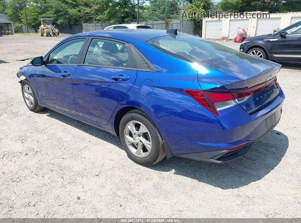 5NPLL4AG2NH084369 2022 HYUNDAI ELANTRA Синий Задняя левая четверть