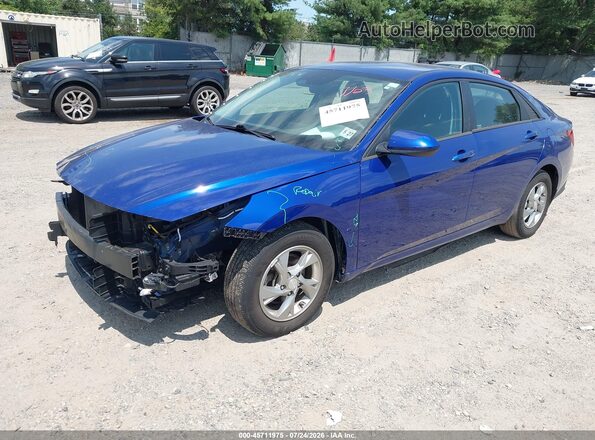 5NPLL4AG2NH084369 2022 HYUNDAI ELANTRA Синий Передняя левая четверть