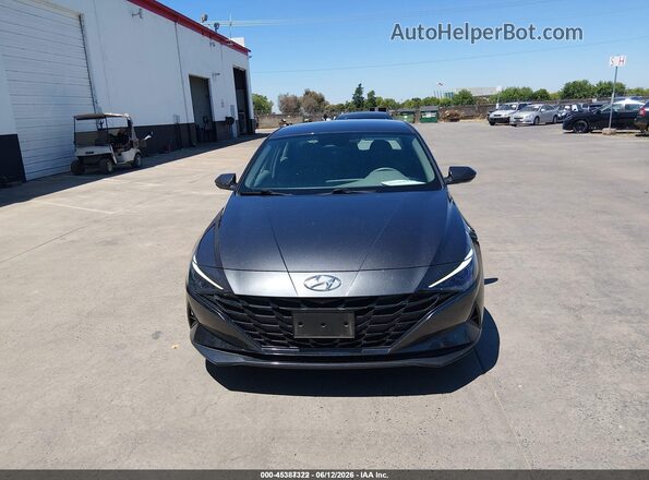 5NPLL4AG3MH048155 2021 HYUNDAI ELANTRA Gray Вид спереду