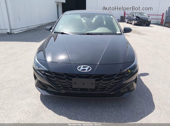 5NPLL4AG3MH049807 2021 HYUNDAI ELANTRA Black Widok zestawu wskaźników