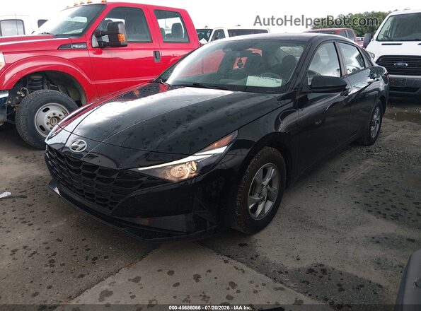 5NPLL4AG3MH050097 2021 HYUNDAI ELANTRA Black წინა მარცხენა ხედი სამი მეოთხედიდან