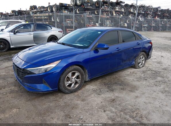 5NPLL4AG3MH050651 2021 HYUNDAI ELANTRA Blue Vista tres cuartos delantera izquierda