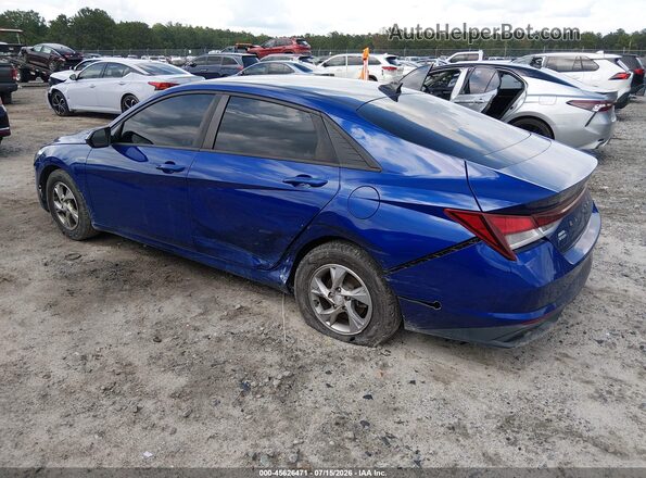 5NPLL4AG3MH050651 2021 HYUNDAI ELANTRA Blue Trasero izquierdo