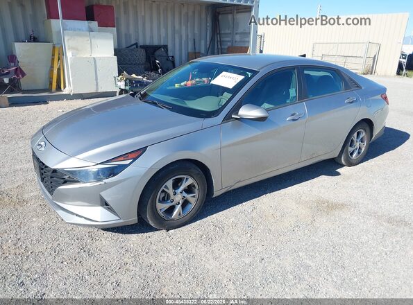 5NPLL4AG4MH042543 2021 HYUNDAI ELANTRA Silver Vista tres cuartos delantera izquierda