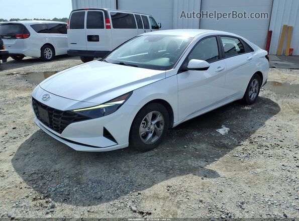 5NPLL4AG4MH048181 2021 HYUNDAI ELANTRA White Առջևի ձախ երեք քառորդ տեսարան