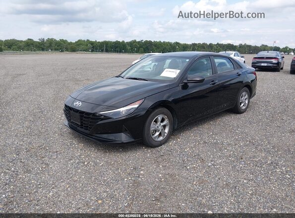 5NPLL4AG4MH050920 2021 HYUNDAI ELANTRA Black Առջևի ձախ երեք քառորդ տեսարան