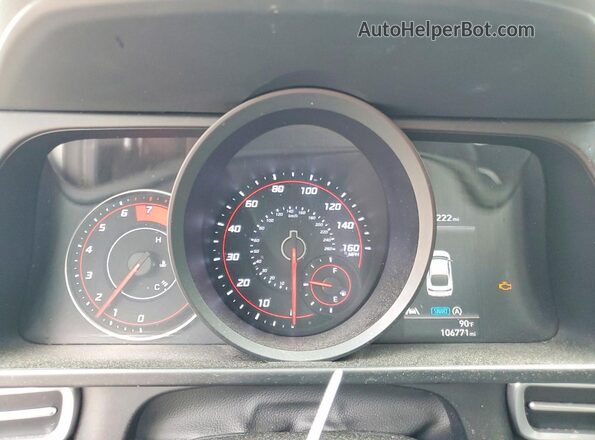 5NPLL4AG5MH034693 2021 HYUNDAI ELANTRA White Instrument cluster view