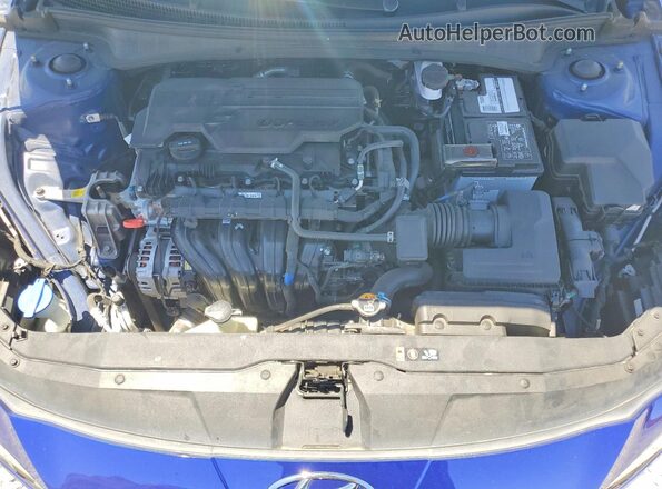 5NPLL4AG5MH046908 2021 HYUNDAI ELANTRA Blue Սալոնի հետևի տեսք