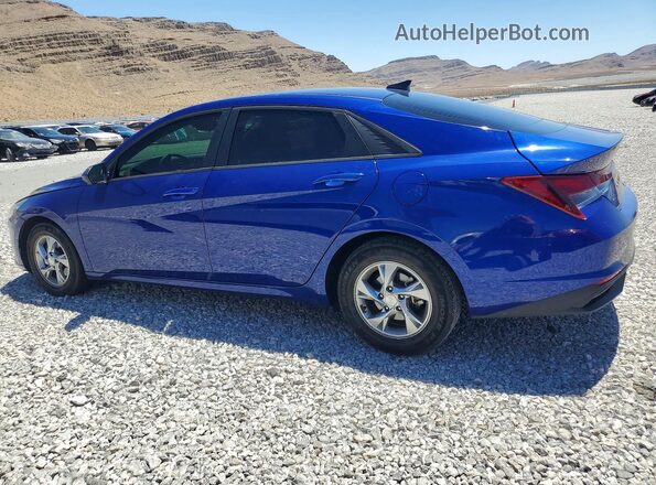 5NPLL4AG5MH046908 2021 HYUNDAI ELANTRA Blue Հետևի ձախ
