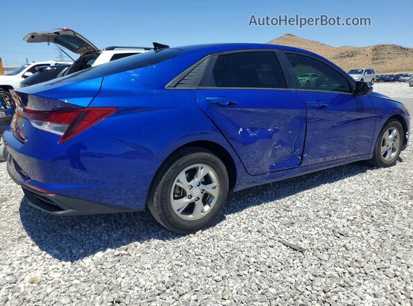 5NPLL4AG5MH046908 2021 HYUNDAI ELANTRA Blue Հետևի աջ