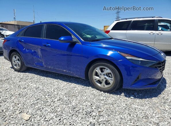 5NPLL4AG5MH046908 2021 HYUNDAI ELANTRA Blue Առջևի աջ