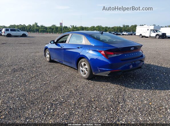 5NPLL4AG5MH048867 2021 HYUNDAI ELANTRA Blue Задня ліва чверть