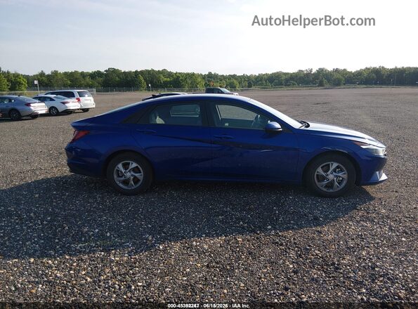 5NPLL4AG5MH048867 2021 HYUNDAI ELANTRA Blue Вид задньої частини салону