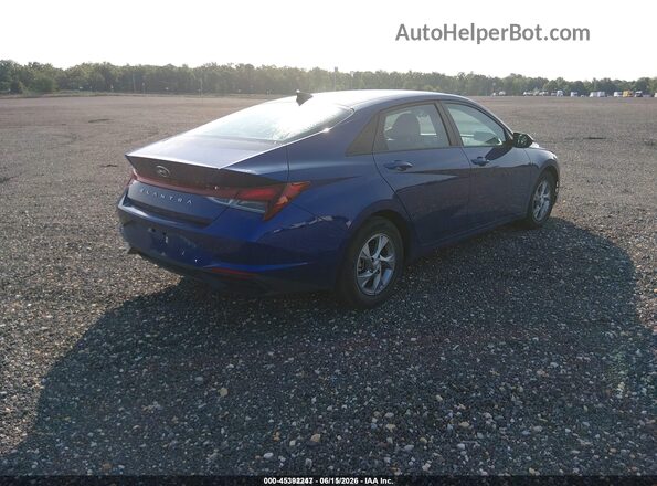 5NPLL4AG5MH048867 2021 HYUNDAI ELANTRA Blue Задня права чверть