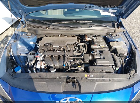 5NPLL4AG5MH048867 2021 HYUNDAI ELANTRA Blue Вид ззаду