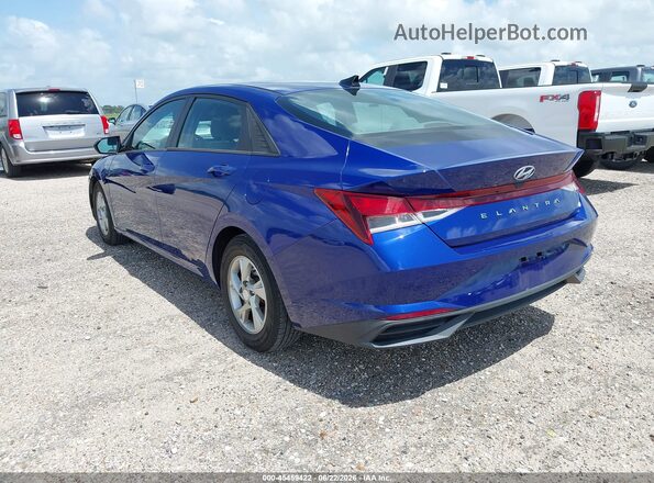 5NPLL4AG5MH049422 2021 HYUNDAI ELANTRA Синий Задняя левая четверть