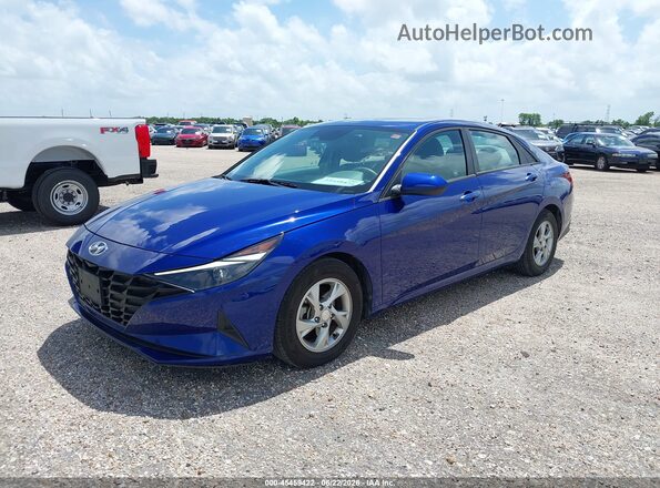 5NPLL4AG5MH049422 2021 HYUNDAI ELANTRA Синий Передняя левая четверть