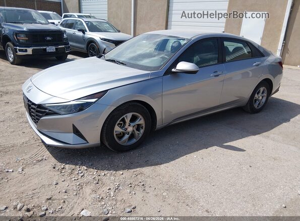 5NPLL4AG5MH049632 2021 HYUNDAI ELANTRA Silver Przód lewy