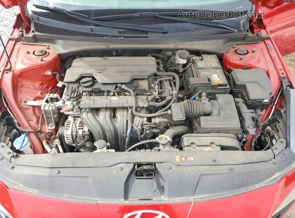 5NPLL4AG5MH050151 2021 HYUNDAI ELANTRA Red Սալոնի հետևի տեսք