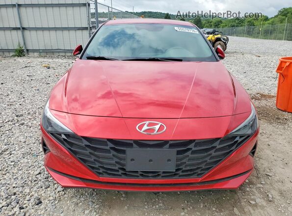 5NPLL4AG5MH050151 2021 HYUNDAI ELANTRA Red Դիմացի տեսք