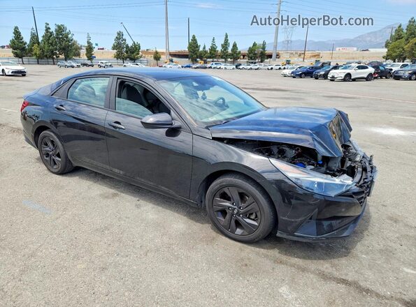 5NPLL4AG6MH014503 2021 HYUNDAI ELANTRA Black Przód prawy