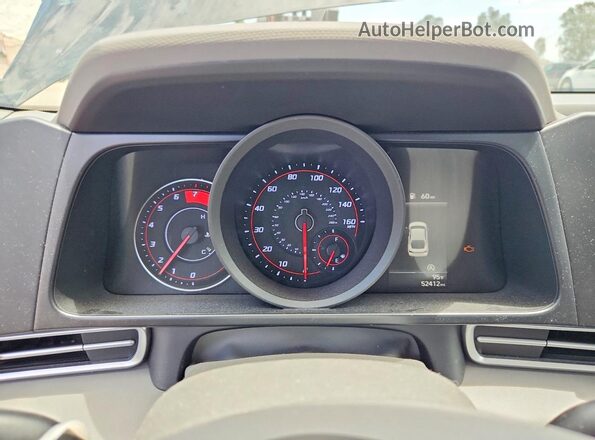 5NPLL4AG6MH014503 2021 HYUNDAI ELANTRA Black Widok zestawu wskaźników