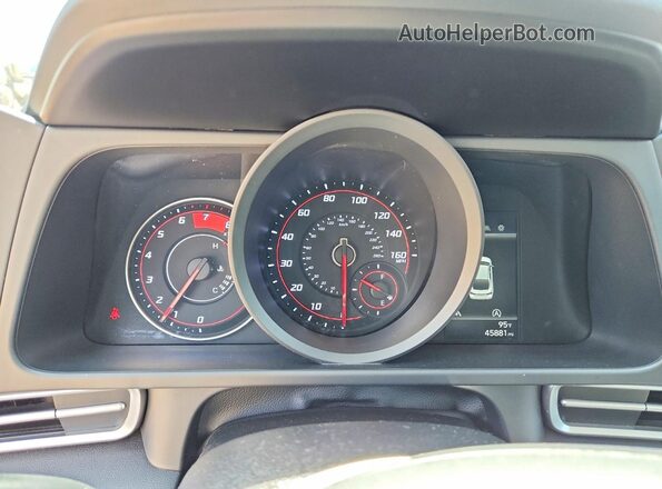 5NPLL4AG6MH014727 2021 HYUNDAI ELANTRA White Вид щитка приладів
