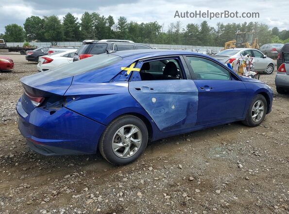 5NPLL4AG6MH033214 2021 HYUNDAI ELANTRA Blue Rear right